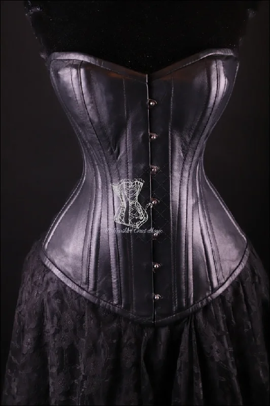 Leather Overbust Corset; Best in All Black