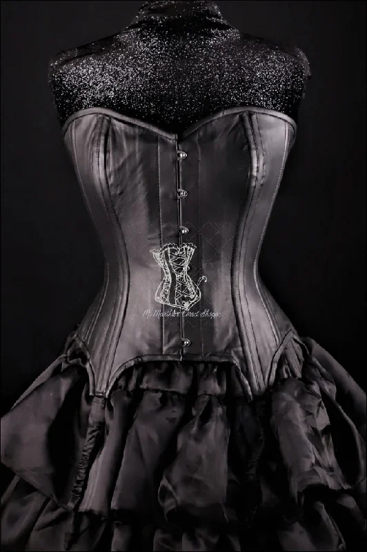 Leather Overbust Corset; Strictly Fetish in Black