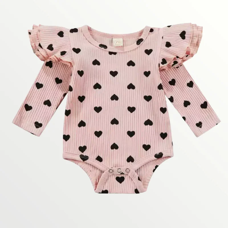 HEART Bodysuit - Pink