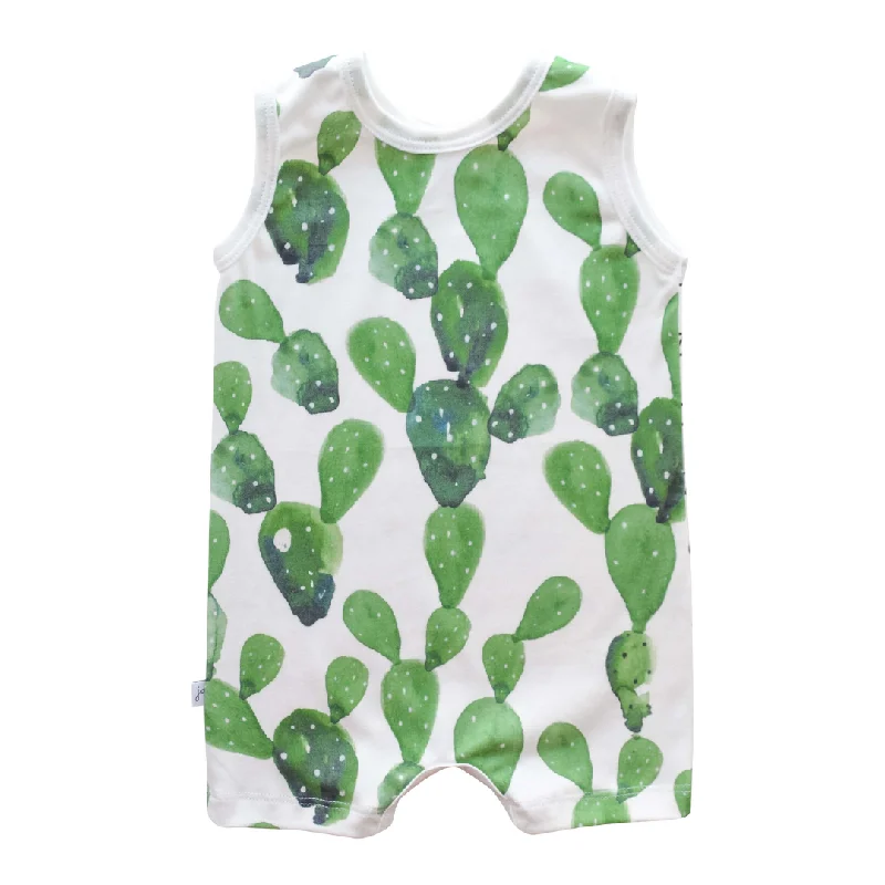 Jennifer Ann Cactus Organic Tank Romper