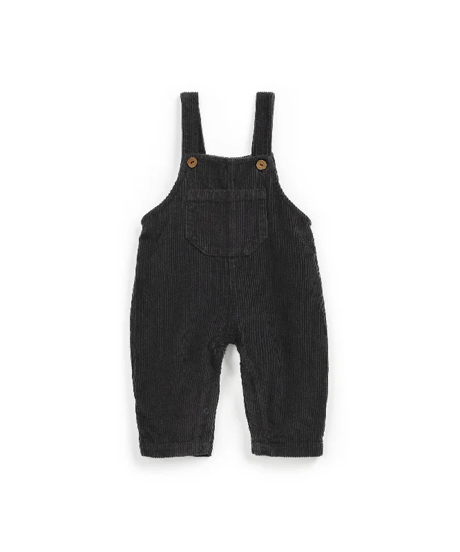 Jumpsuit with crotch opening charcoal