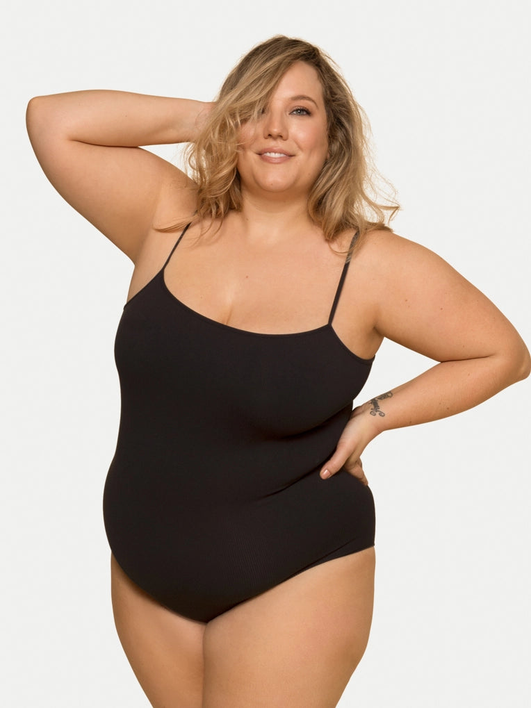 Seamless Bodysuit in Black