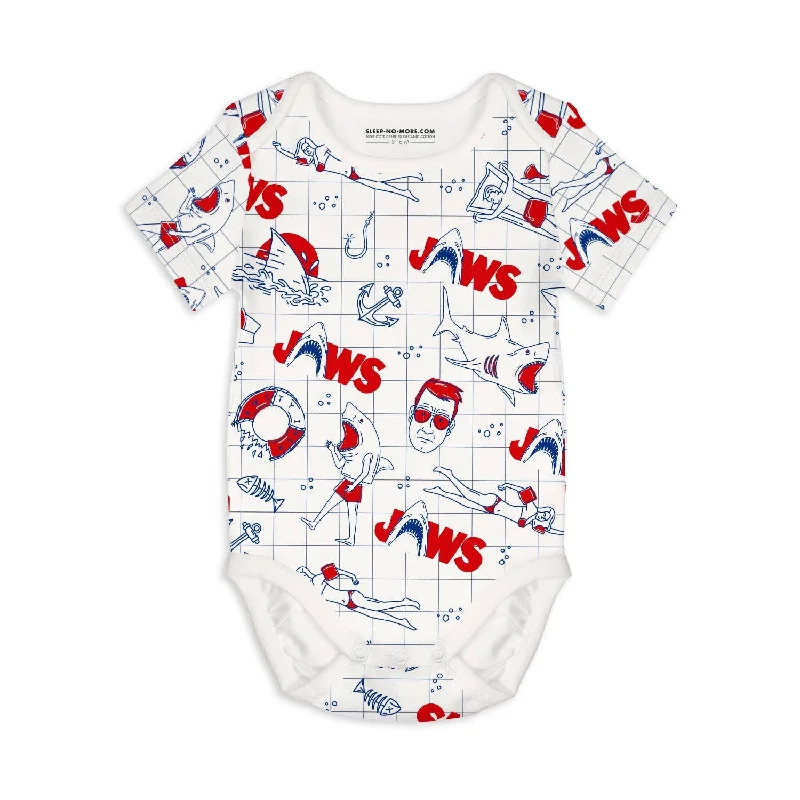 Sleep No More Jaws Organic Baby Bodysuit