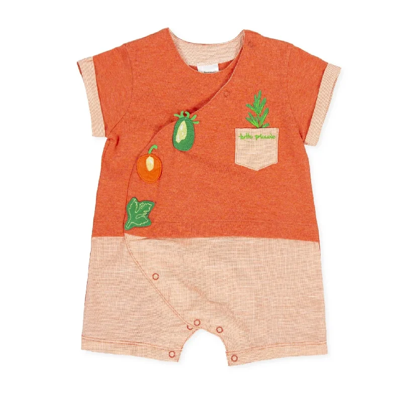 Tutto Piccolo Coral Vegetable Romper