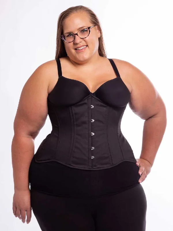 Plus Size Cotton Hourglass Curve Longline Underbust Corset : CS-426