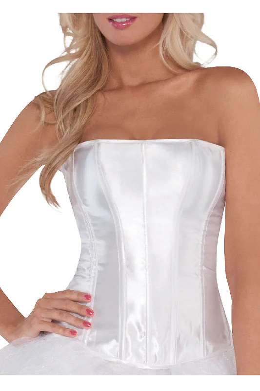 White Satin Costume Corset