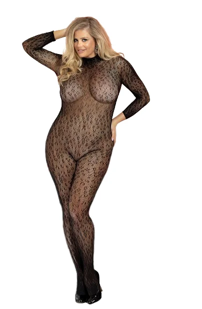 Shirley of Hollywood X90466 Black Bodystocking