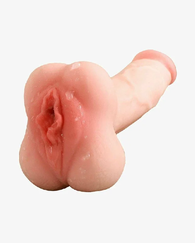 2 In 1 Male Masturbators Realistic Dildo Penis Sleeve Pocket Pussy Adult Sex Toy