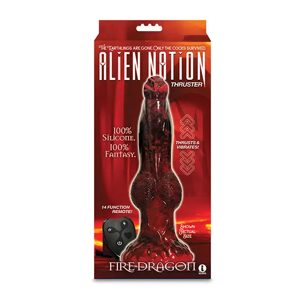 Alien Nation Thrusting Fire Dragon Vibrator