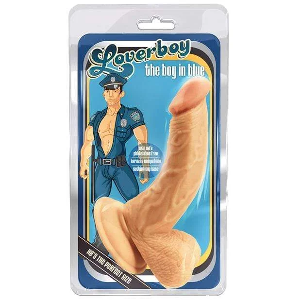 Blush Novelties - Loverboy The Boy in Blue Dildo w/Suction Cup (Beige)