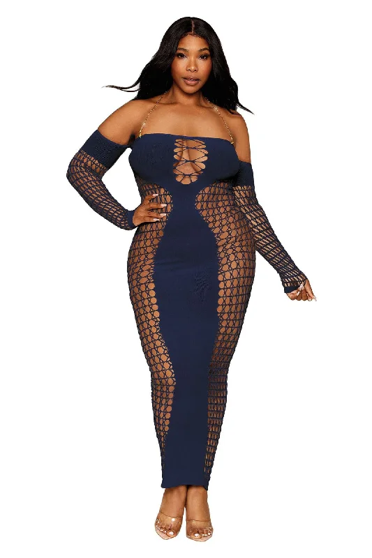 Bodystocking Gown - Queen Size - Denim