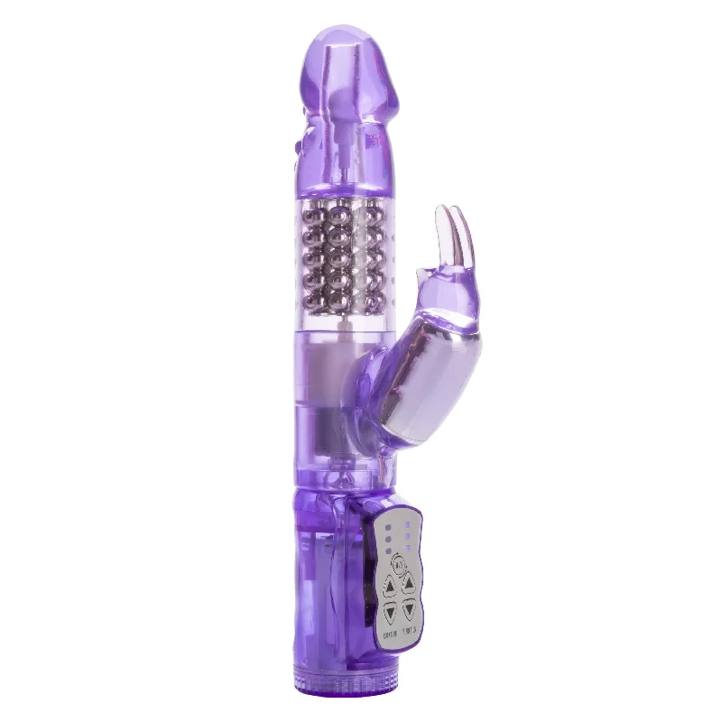 California Exotics - Jack Rabbit Waterproof 5 Rows Jack Rabbit Vibrator (Purple)