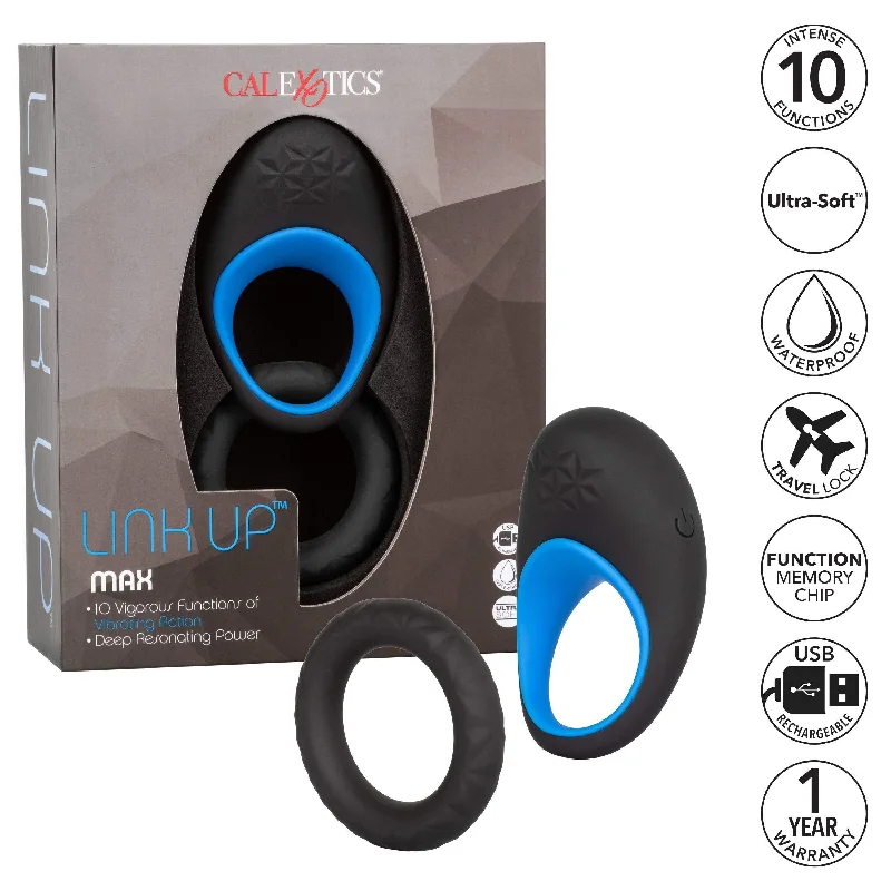 California Exotics - Link Up Max Vibrating Cock Ring (Black)