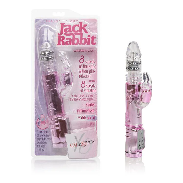 California Exotics - Thrusting Orgasm Jack Rabbit Vibrator (Pink)