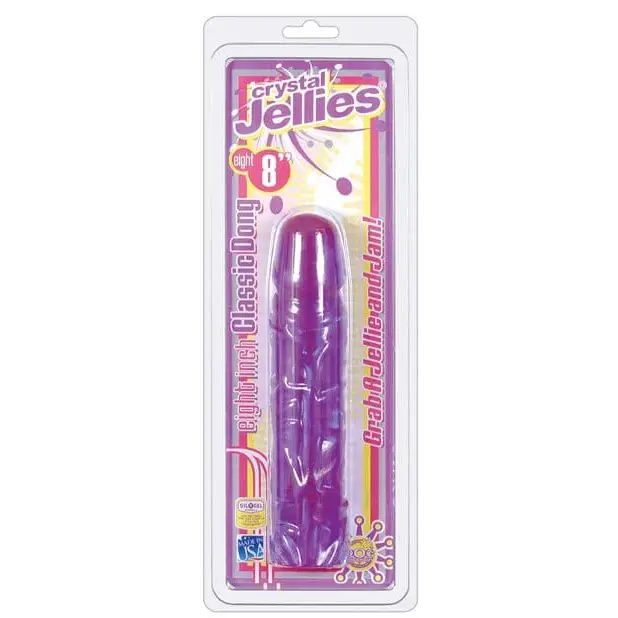 Crystal Jellies 8"" Classic Dildo"