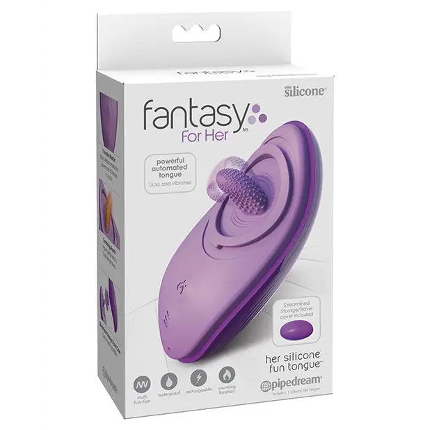 Fantasy for Her Silicone Fun Tongue - Purple