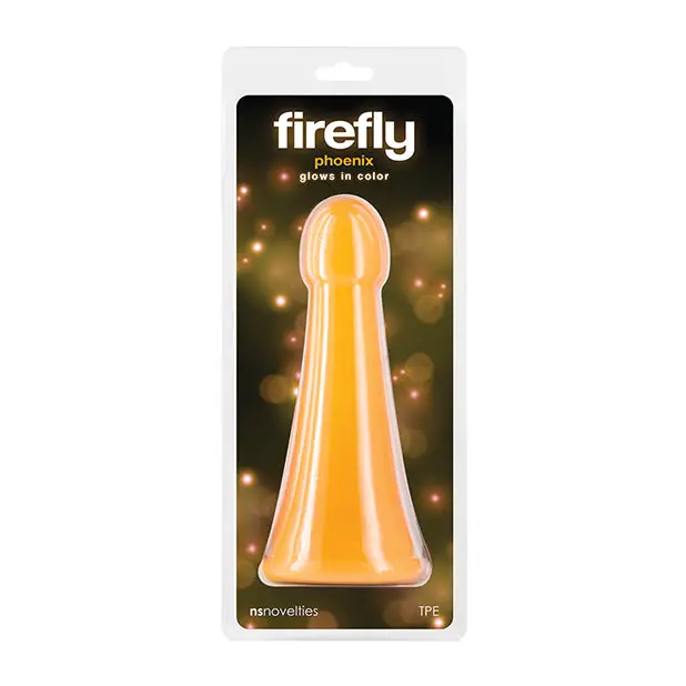 Firefly Phoenix Glow in the Dark Dildo - Orange