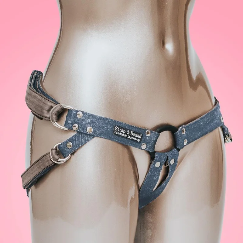 Fun Factory - Strap and Bound Denim Strap On Harness (Jeans Blue)