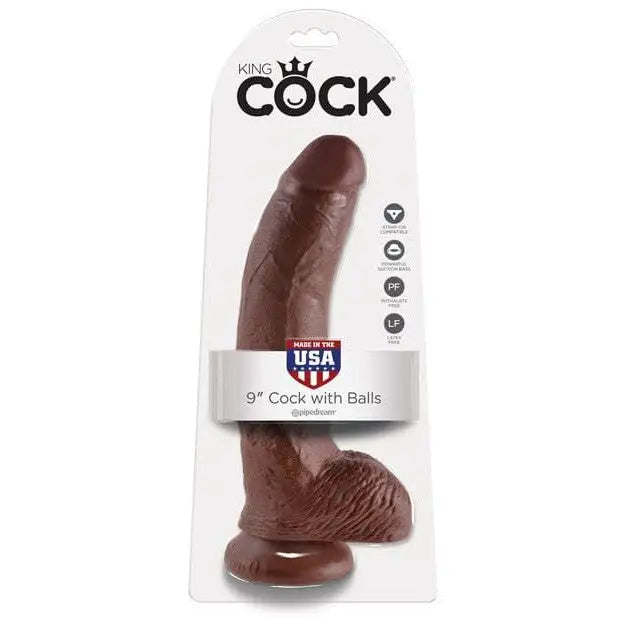 King Cock 9" Realistic Dildo with Balls