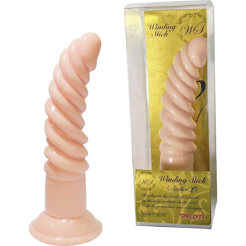 Magic Eyes - Winding Stick Sucker L Dildo (Beige)