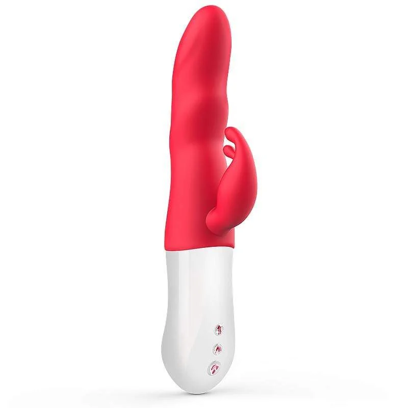 MyToys - MyBunny Rechargeable Thrusting Rabbit Vibrator (Red)