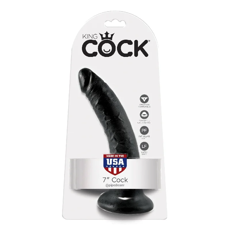 Pipedream - King Cock 7" Cock (Black)