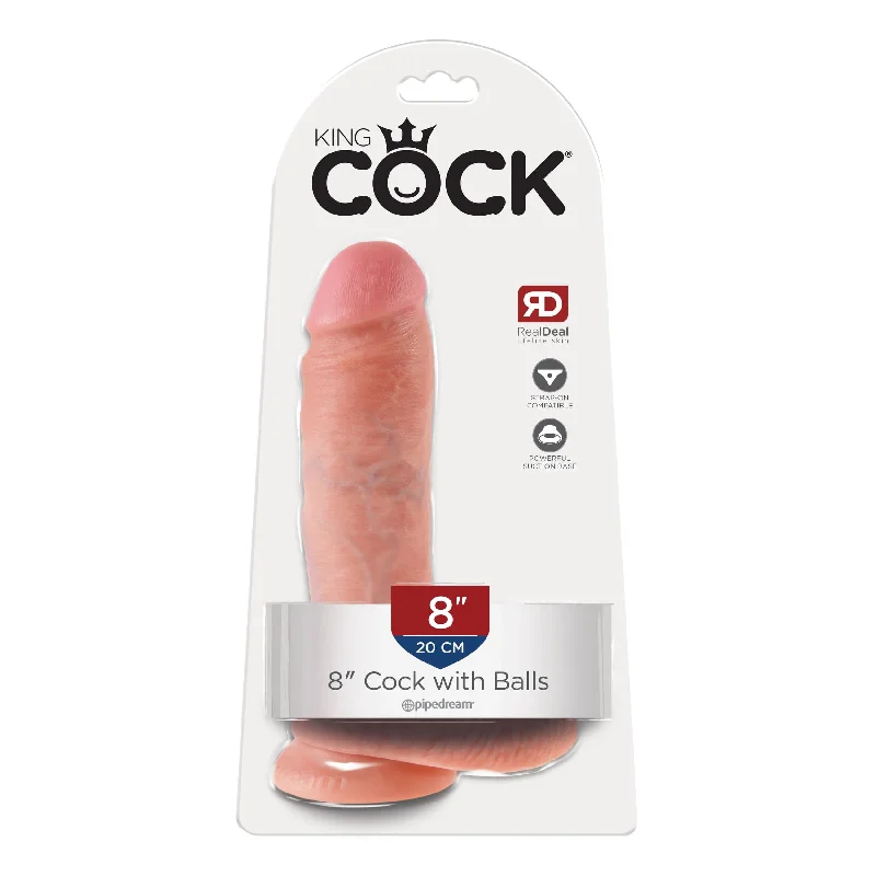 Pipedream - King Cock 8" Cock with Balls (Beige)