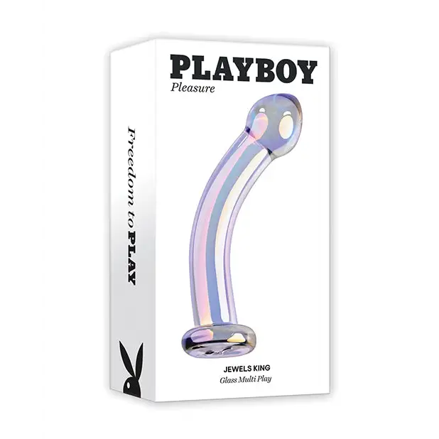 Playboy Pleasure Jewels King Dildo - Clear