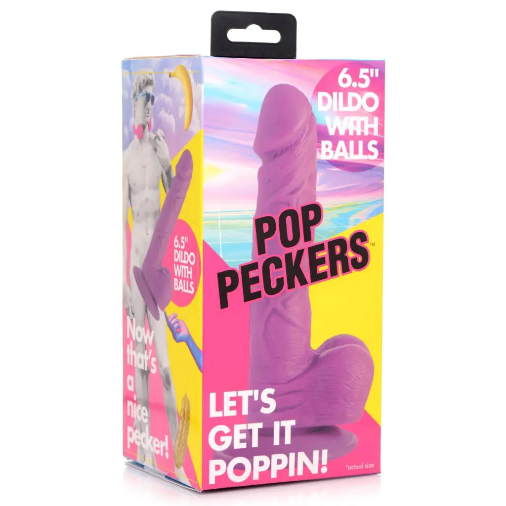 Pop Peckers 6.5" Dildo with Balls