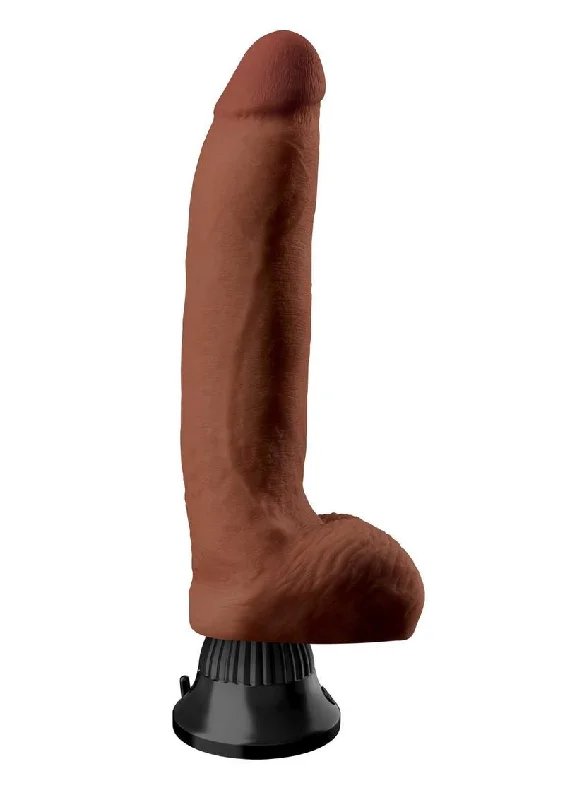 Real Feel Deluxe No. 5 Wallbanger Vibrating Dildo with Balls