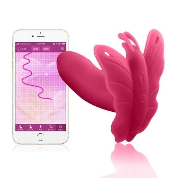 Realov - Lydia I App-Controlled Smart Butterfly Vibe (Pink)