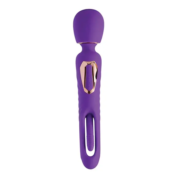 Riley Vibrating Massage Wand & G-spot Tapping Stimulator - Purple