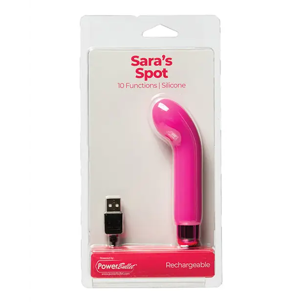 Sara's Spot Rechargeable Bullet W/g Spot Sleeve - 10 Functions