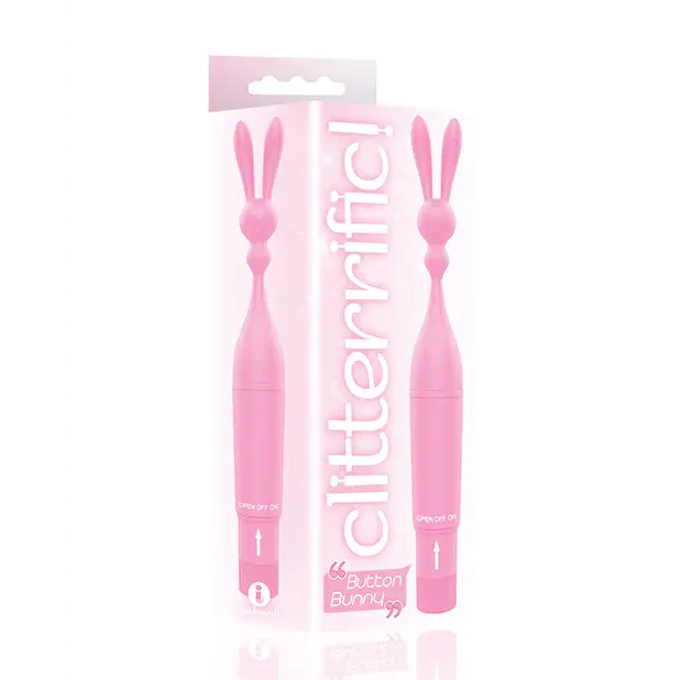 The 9's Clitterific! Button Bunny Clitoral Stimulator - Pink