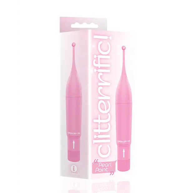 The 9's Clitterific! Pearl Point Clitoral Stimulator - Pink