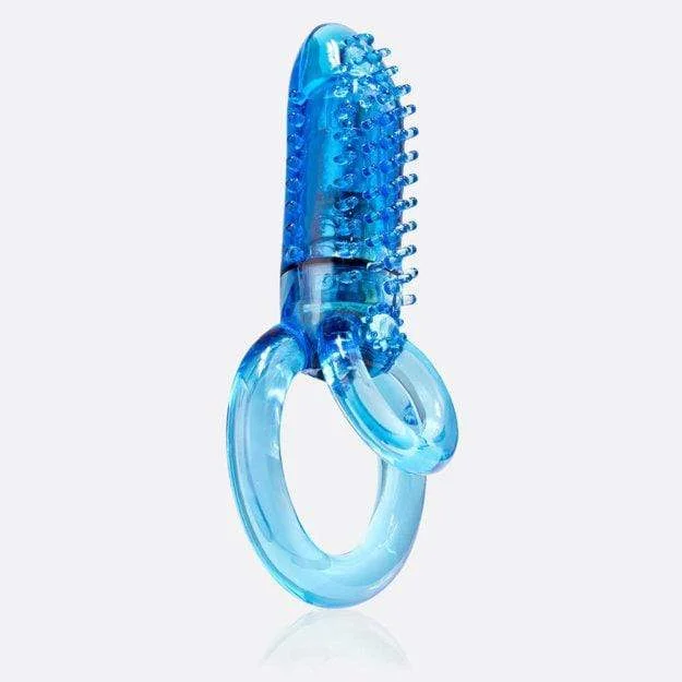 TheScreamingO - Double O 8 Super Powered Vibrating Cock Ring (Blue)