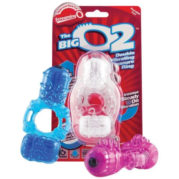 TheScreamingO - The Big O 2 Double Vibrating Pleasure Cock Ring (White)