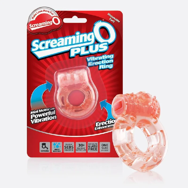 TheScreamingO - The Big O Resuable Ultimate Vibrating Cock Ring (Orange)