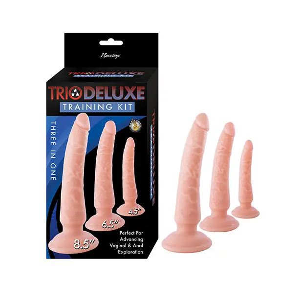 Trio Deluxe Dildo Training Kit - Set of 3