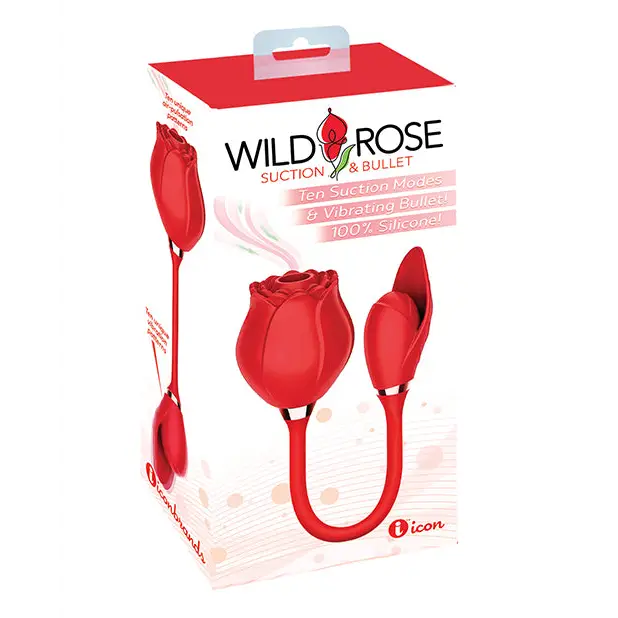 Wild Rose & Bullet Vibrator - Red