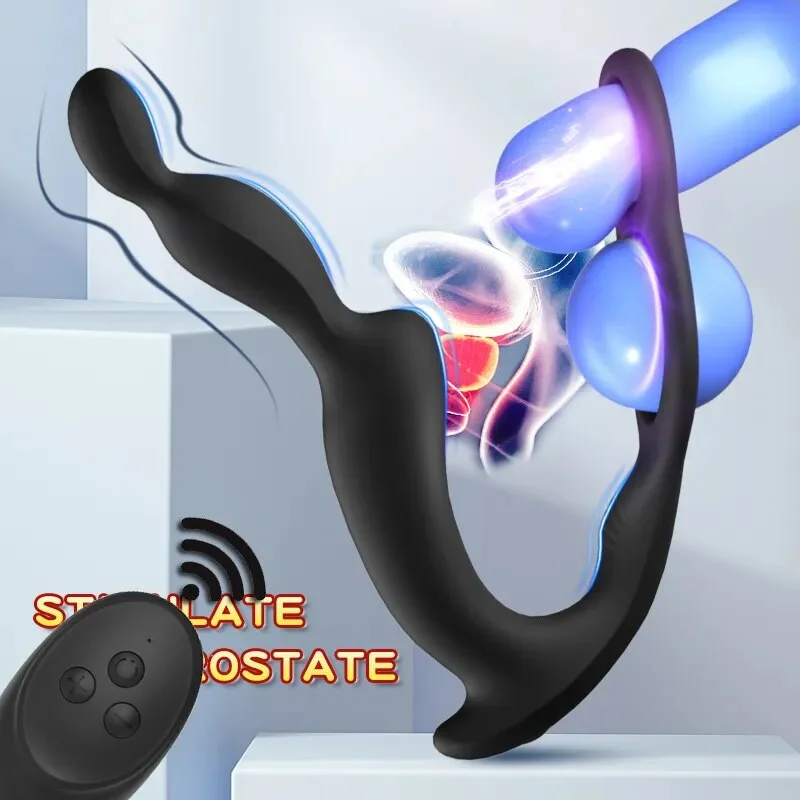 Vibrator Massager Penis Ring Anal Plug