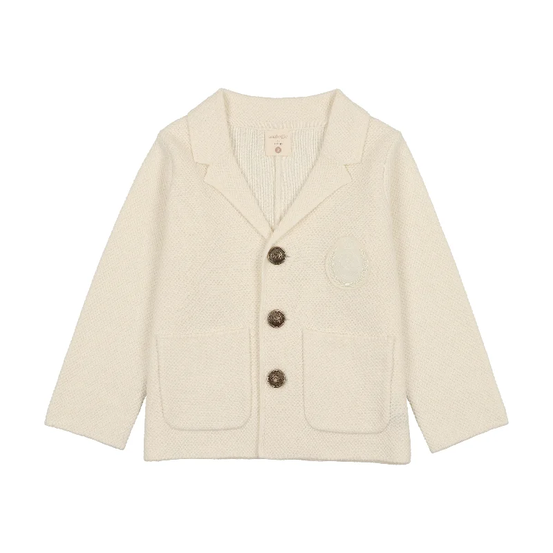 Analogie Knit Crest Blazer - Cream