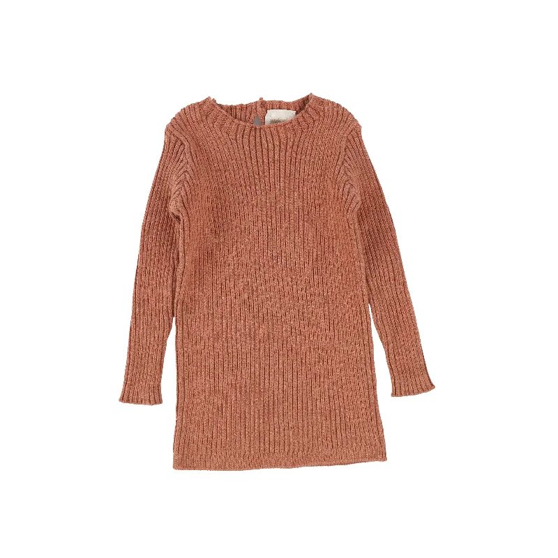 Analogie Long Sleeve Knit Sweater  - Salmon AW20