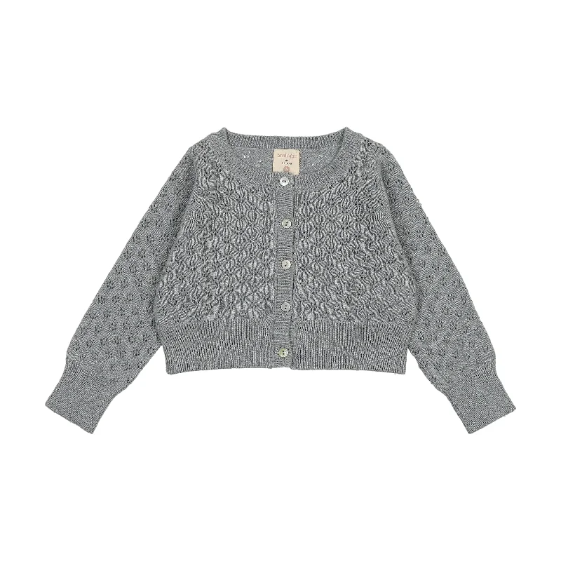 Analogie Pointelle Cardigan - Blue