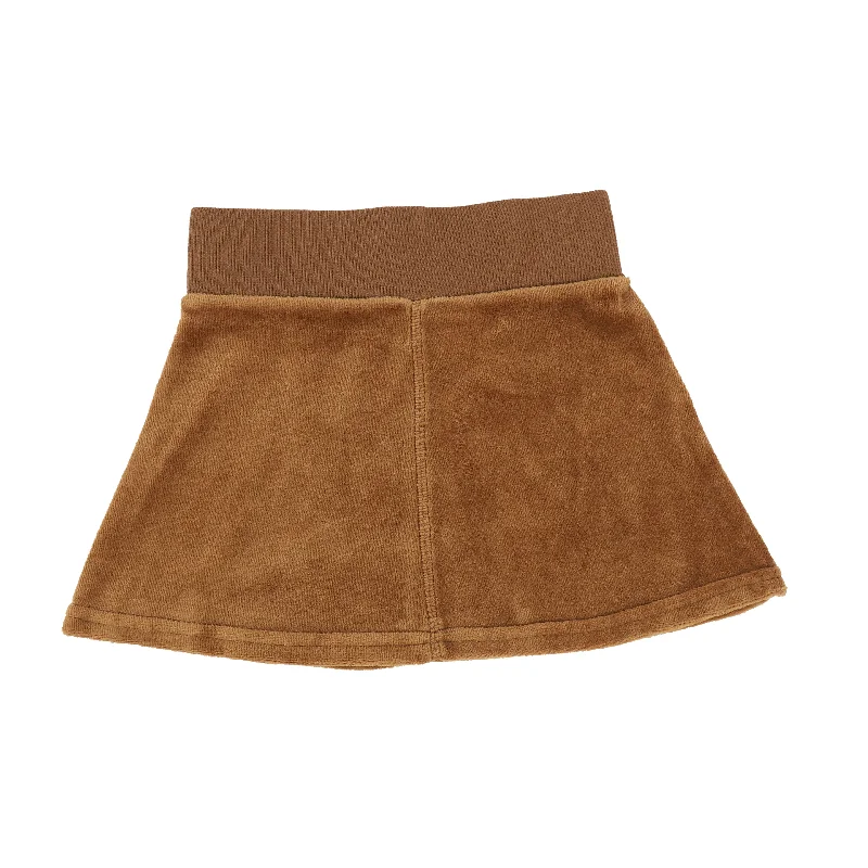 Analogie Velour Skirt - Caramel