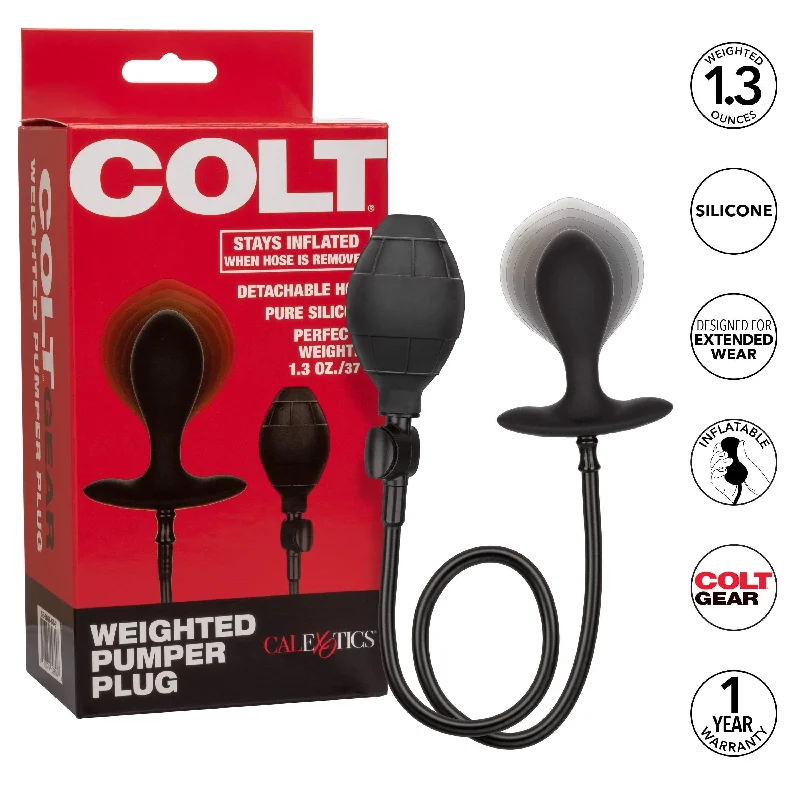 California Exotics - Colt Weighted Inflatable Pumper Plug (Black)