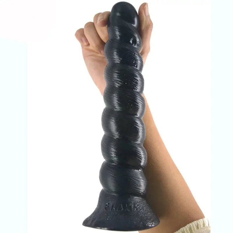 FAAK Long Conch Type Helix Realistic Dildo Conch Surface With Round Head Sex Toys For Women Insert Vagina Deep Anus Erotic Store