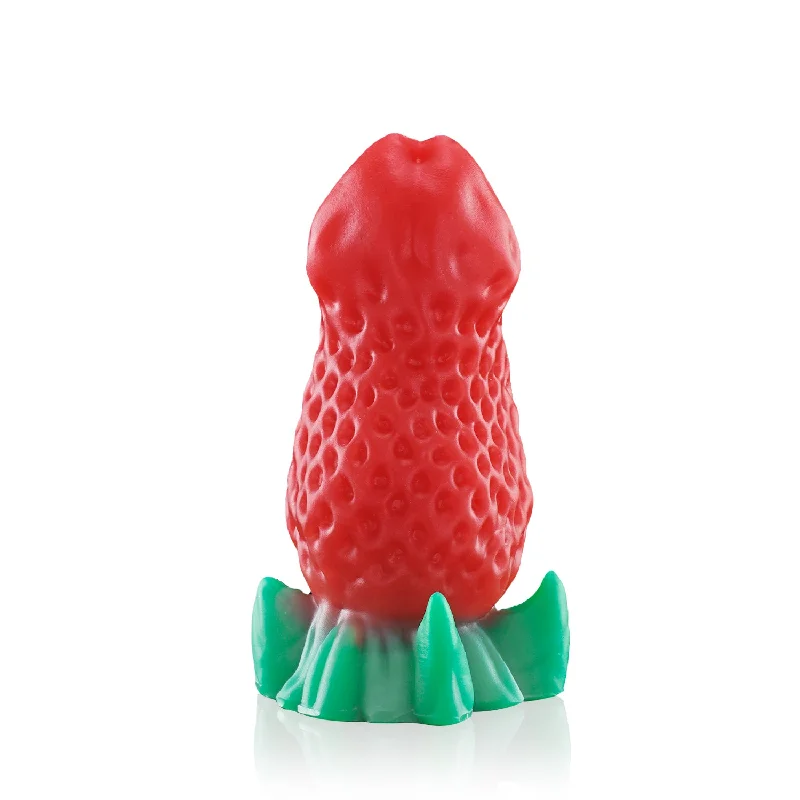 Nothosaur BERRYBLOOM - Fantasy Dildo - Strawberry Silicone Butt Plug - Insertable Outdoor Wearable Dildo