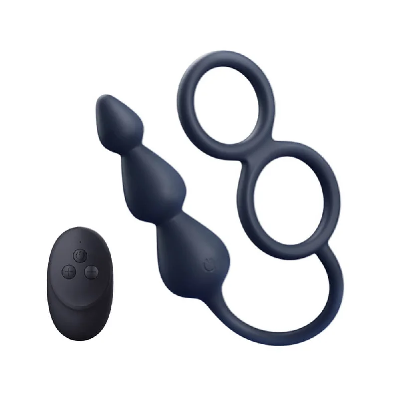 Orbit - Silicone Vibrating Anal Bead with Cock Rings