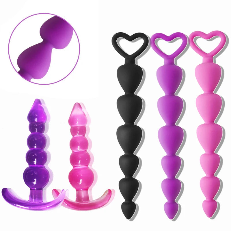 Soft Silicone Anal Beads